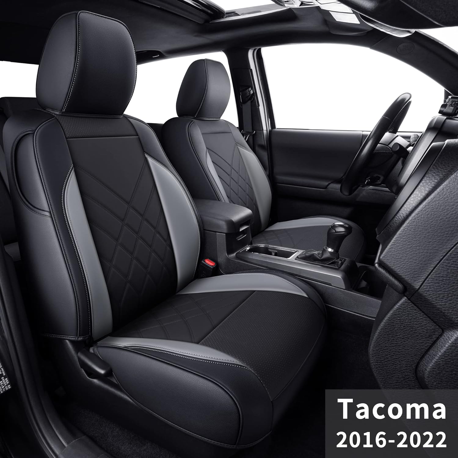 Black 2 pcs Custom Fit Seat Covers A992947