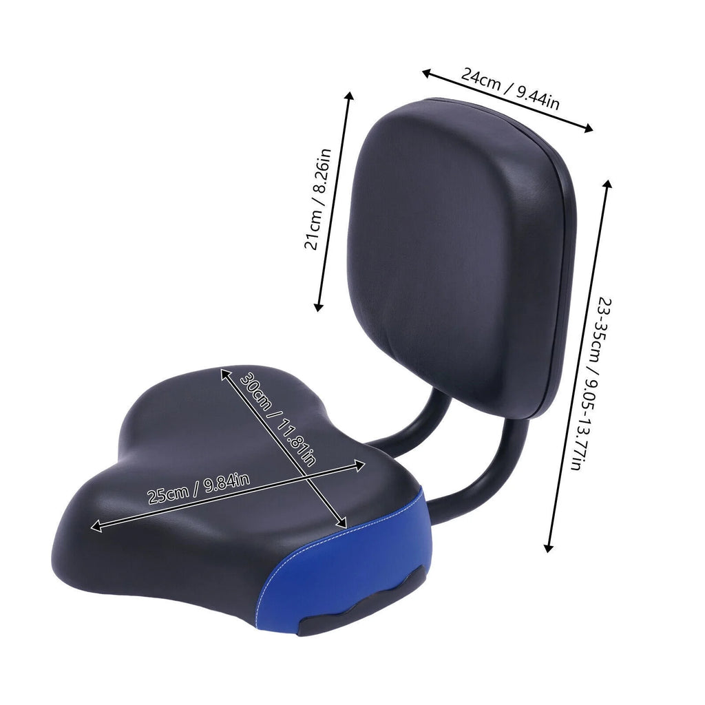 Backrest Saddle Bike Seat with Soft Backrest P9656