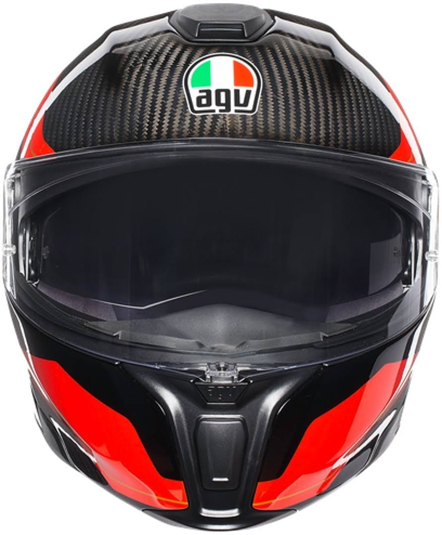 Carbon Red White Helmet Size S K53913