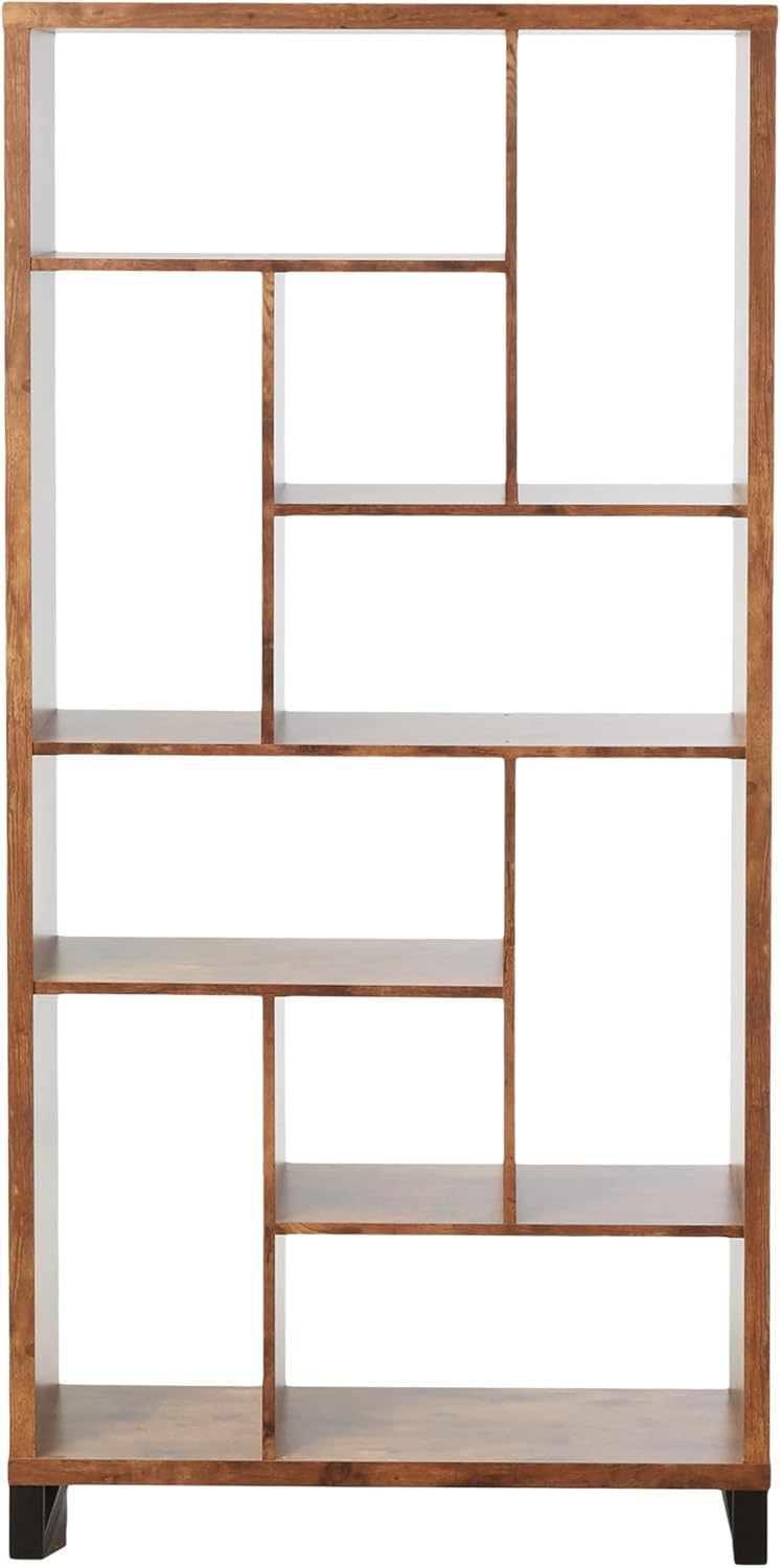 Antique Nutmeg Open Bookcase X77414