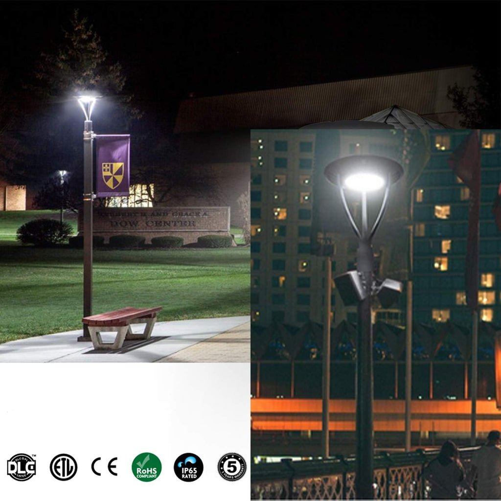 LED Circular Post Top Pole Light 100W 13000LM D72594