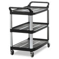 Black 3-Shelf Utility Cart H7558