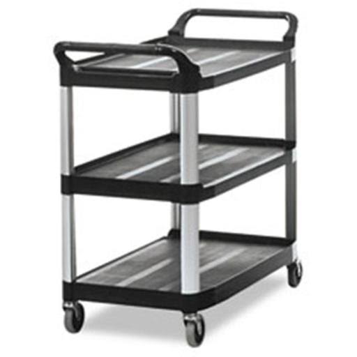Black 3-Shelf Utility Cart H7558