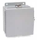 10 inH x 8 inW x 6 inD Metallic Enclosure, Gray Z902