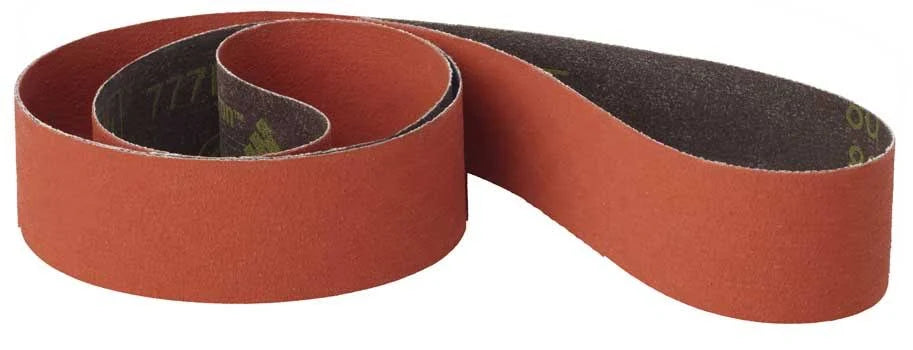 3M Cloth Belt 777F, 80 YF-weight, 2 in x 37-11/16 in, Fabri-lok, Single-Flex K631223