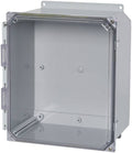 Polycarb 6x6x4 Hinge Clr W/Feet M69211