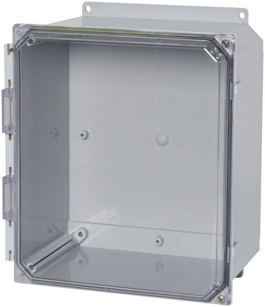Polycarb 6x6x4 Hinge Clr W/Feet M69211