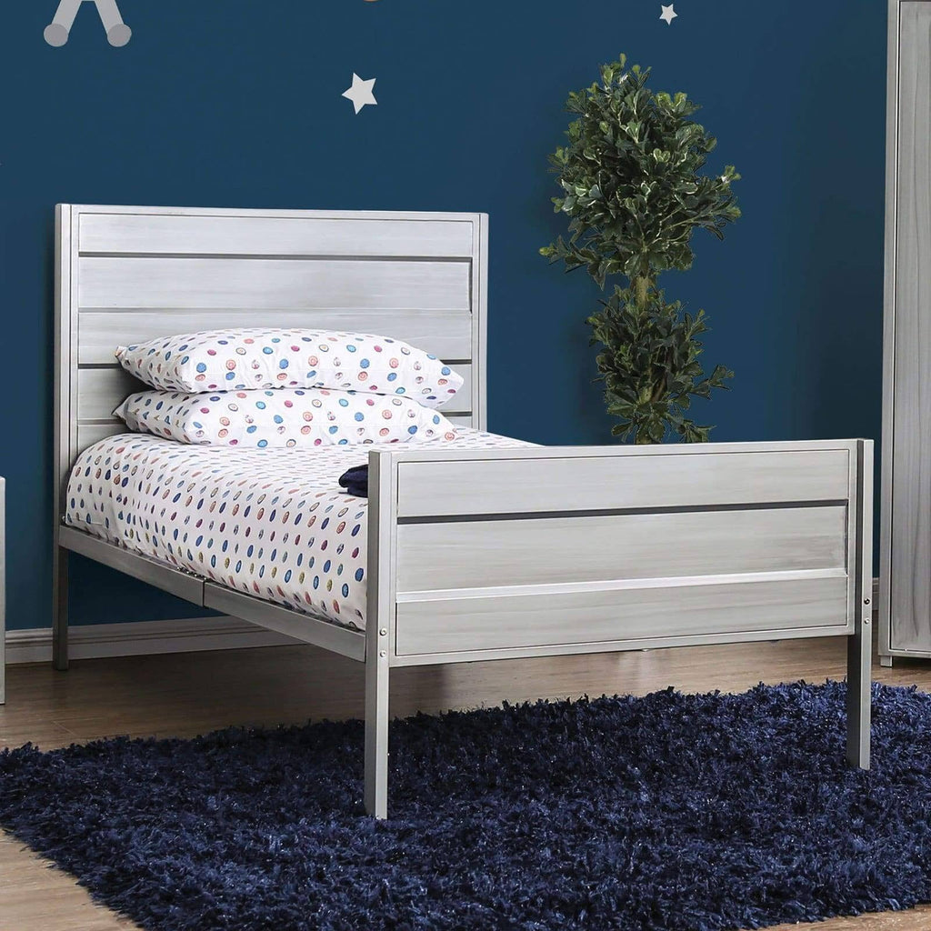 Brushed Silver Full Bed K1104