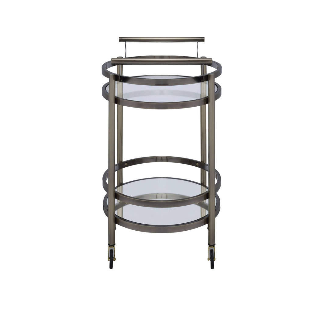 Clear Glass Serving Cart K686