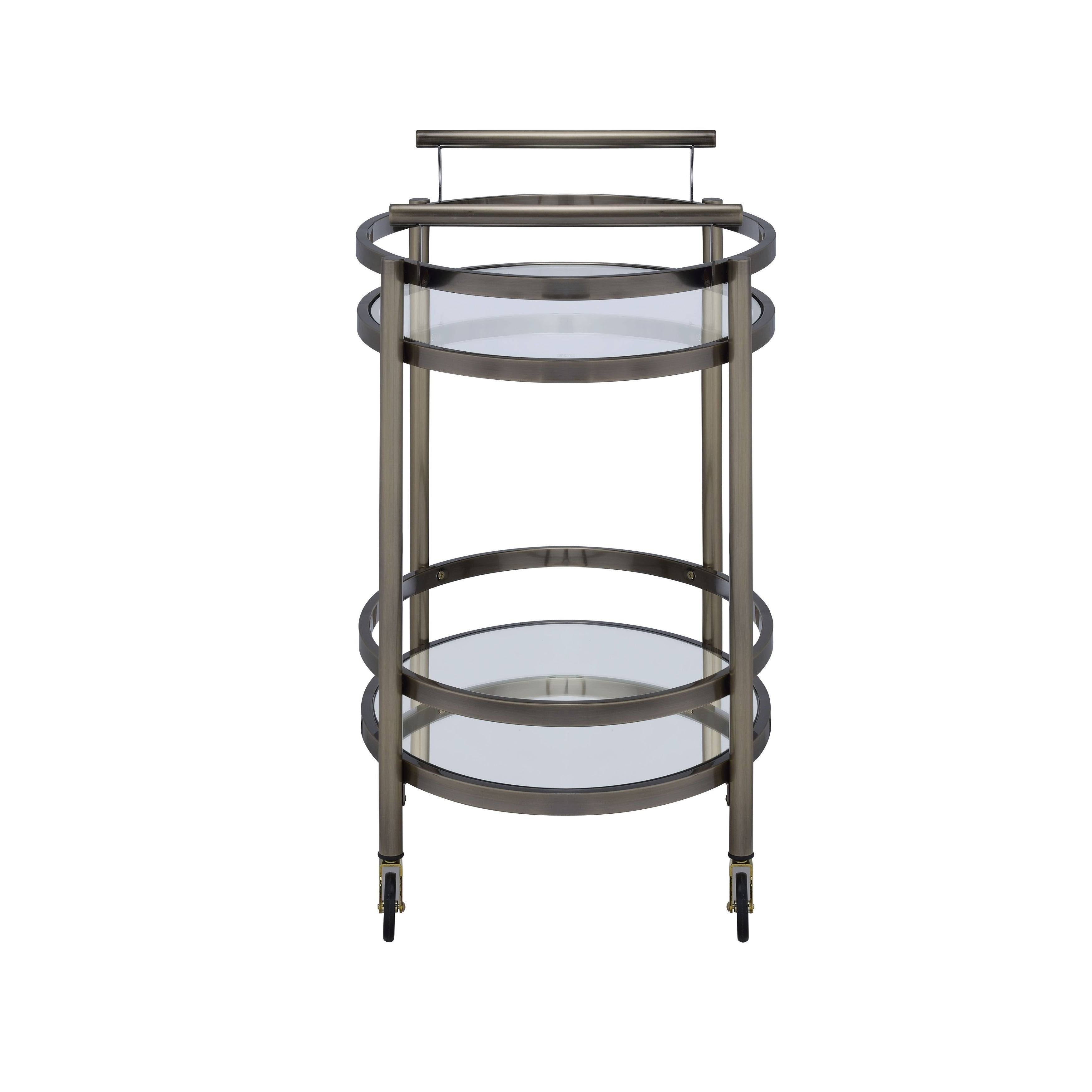Clear Glass Serving Cart K686
