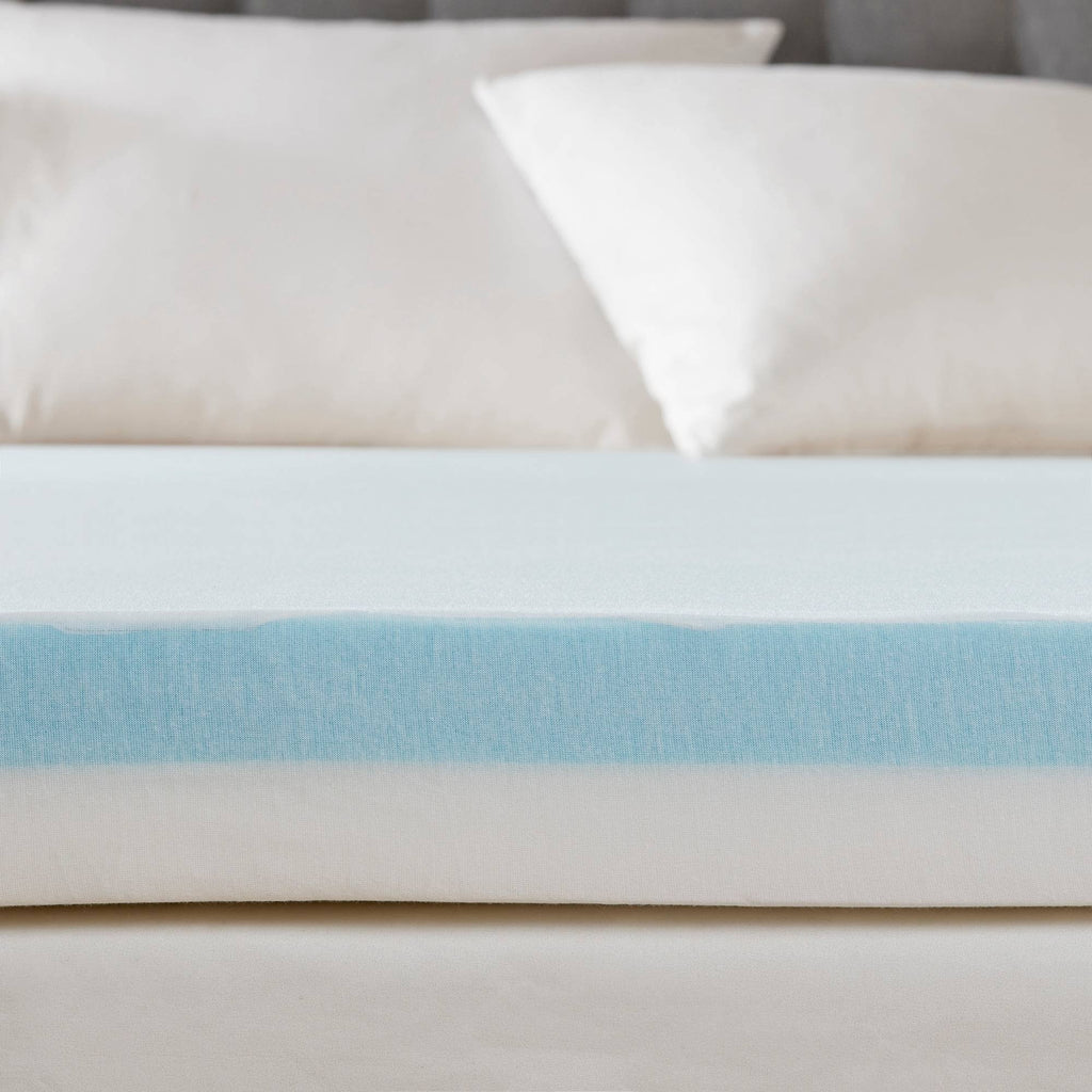 White Twin Memory Foam Mattress Topper W568
