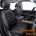 Gray Faux Leather Seat Covers with Center Console Cover B922