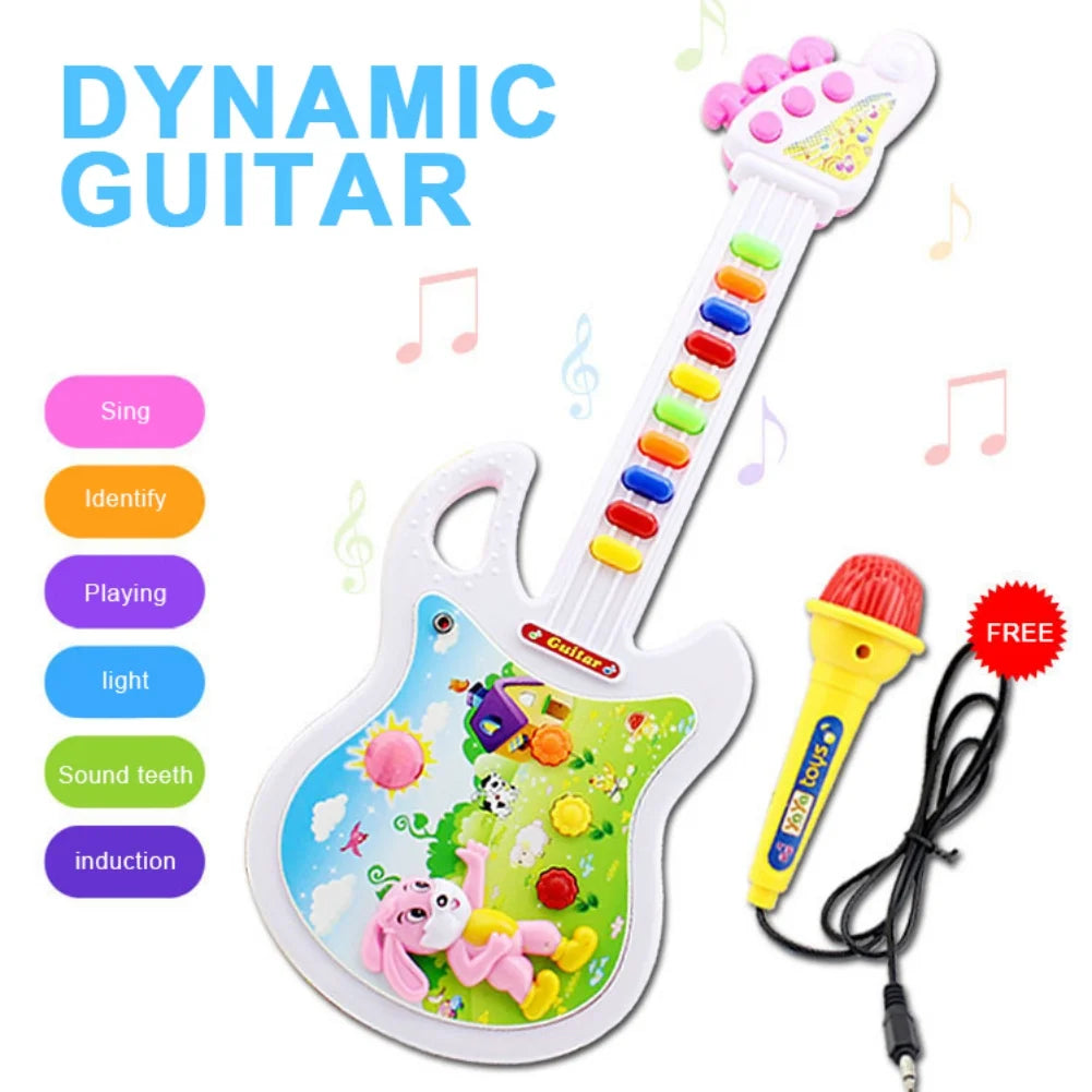 Toy Guitar with Microphone V816