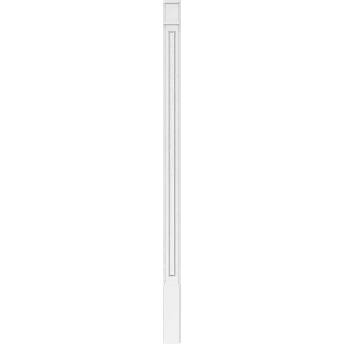 Raised Panel PVC Pilaster with Capital and Base (Pair) D71686