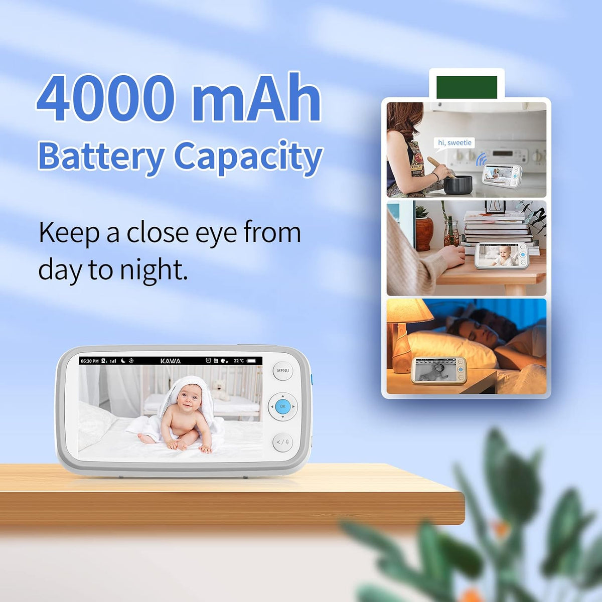 5" 720P HD Video Baby Monitor with Night Vision G602125