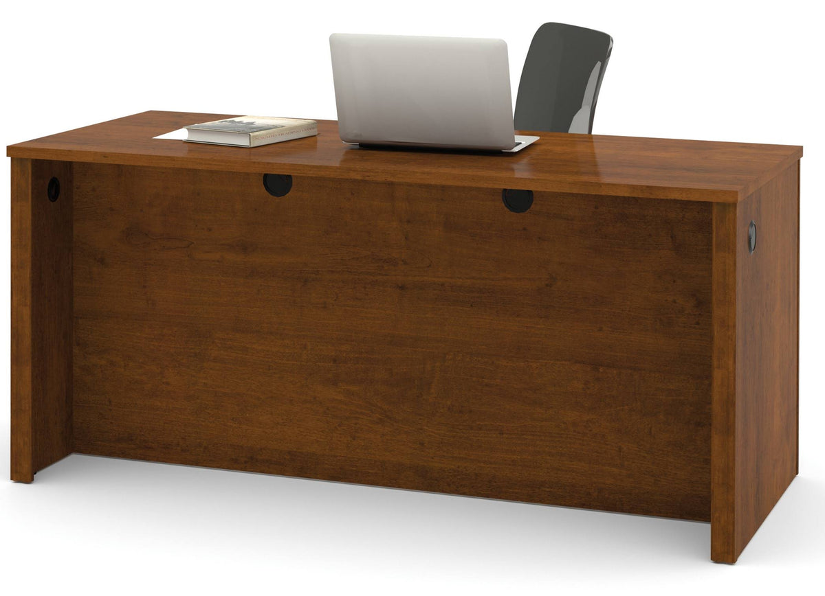 Tuscany Brown Executive Desk with Dual Half Peds K3356