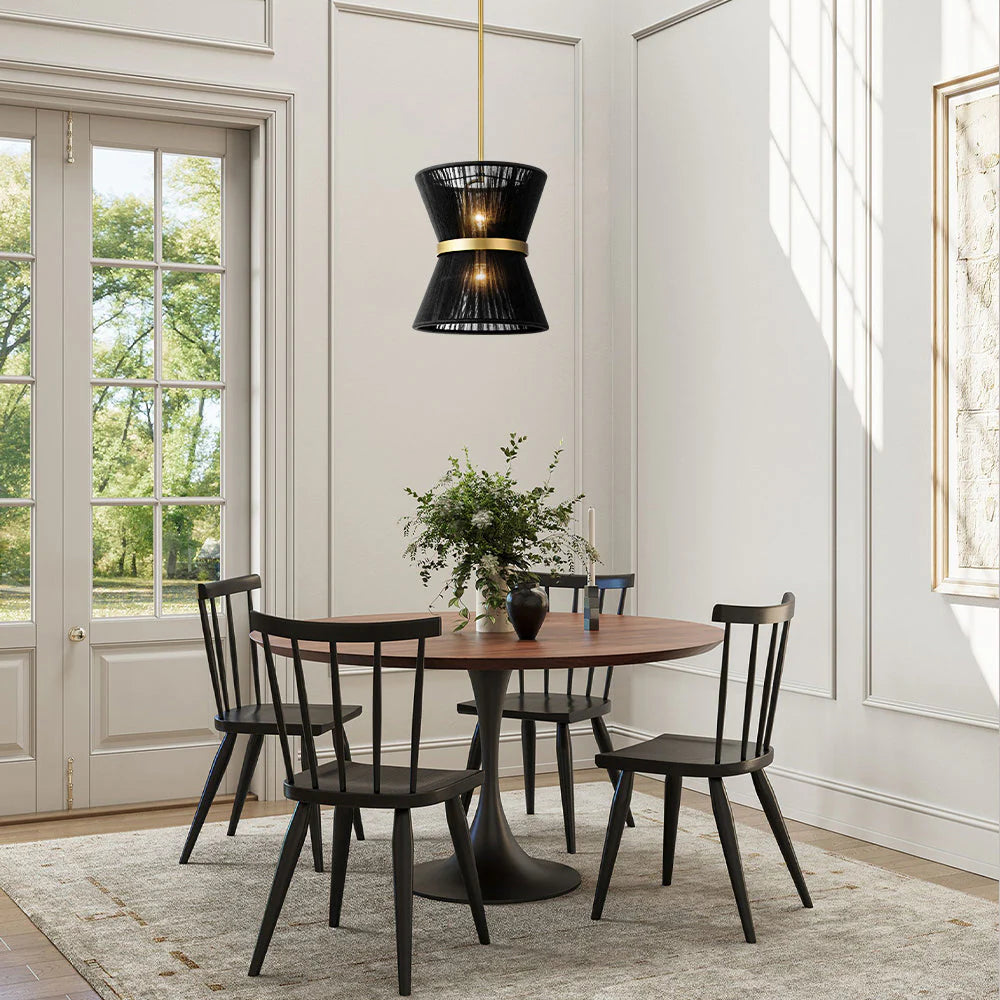 2-Light Single Drum Chandelier J46786