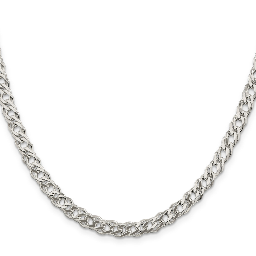 Sterling Silver Diamond-Cut Curb Chain Necklace 18 Inch C299429