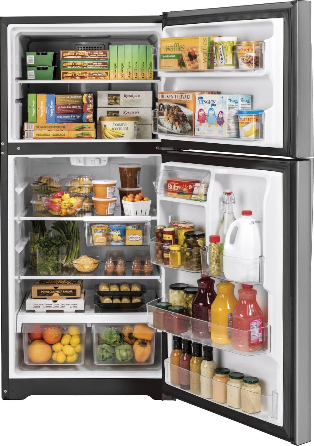 21.9 cu.ft. Stainless Steel Top Freezer Refrigerator O18003