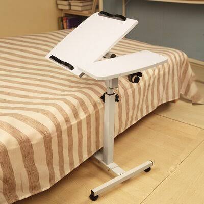 White Sit-Stand Mobile Laptop Cart T675875