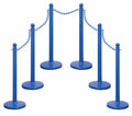 Medium Duty Stanchion and Chain Kit, Blue N531