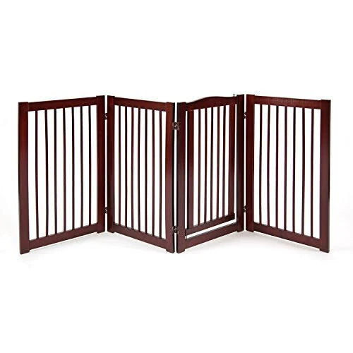 360 Configurable Dog Gate with Door Indoor Freestanding K42174