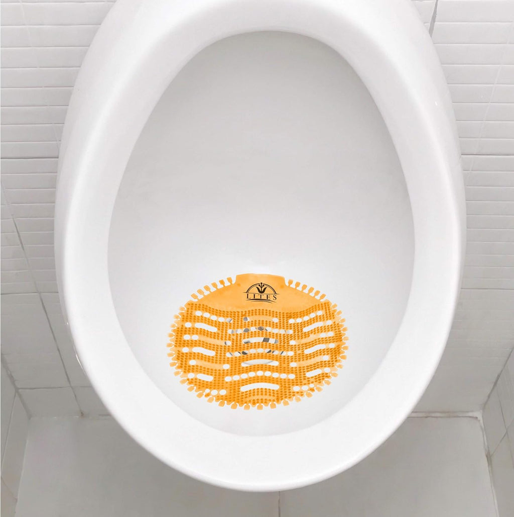 (30 Pack) Orange Urinal Screens Deodorizer F71648