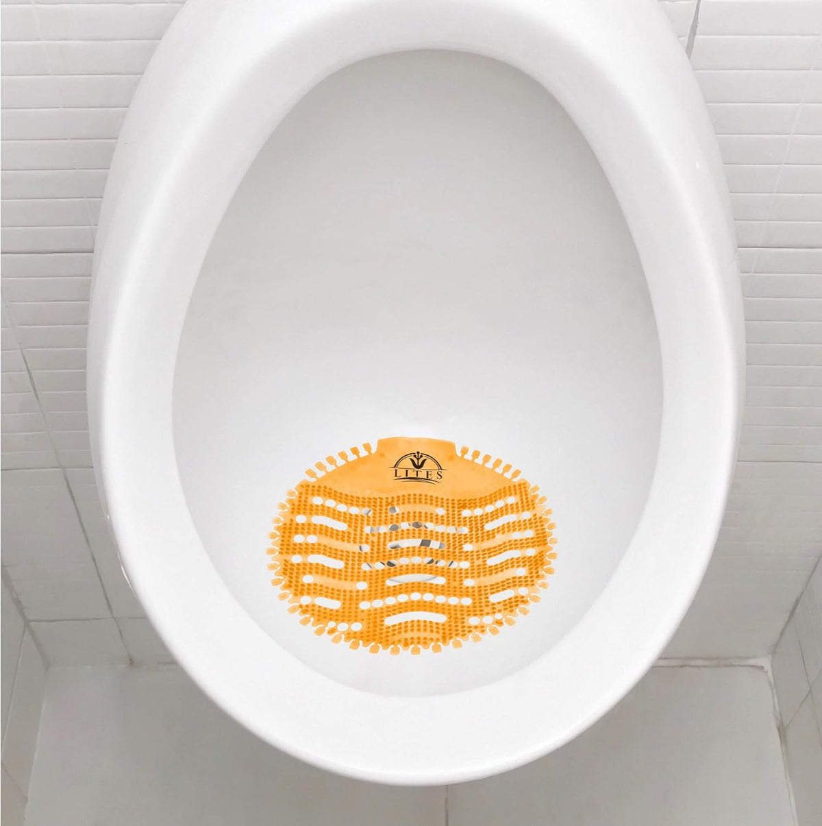 (30 Pack) Orange Urinal Screens Deodorizer F71648