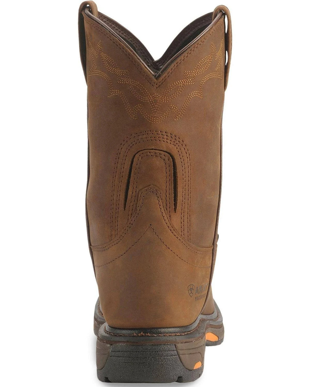 Brown Pull-On Work Boots J8857