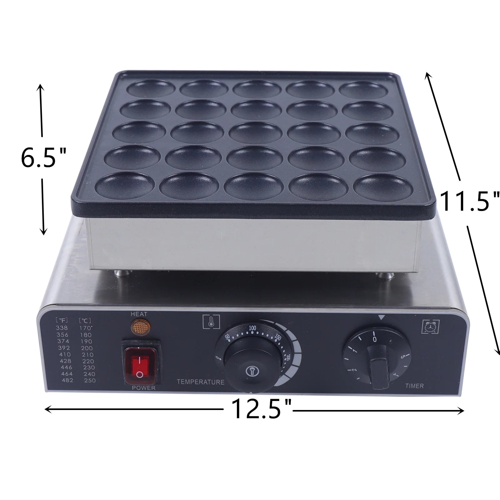 25pcs Nonstick Electric Muffin Maker J3629