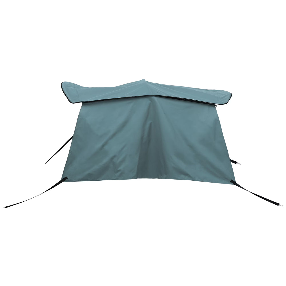 600D 3 Bow Bimini Top Canvas Cover with Detachable Side Blocks Storage Boot Gray P863