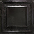 Textured Black Satin 2 ft. x 2 ft. Nail Up Tin Ceiling Tile S23527