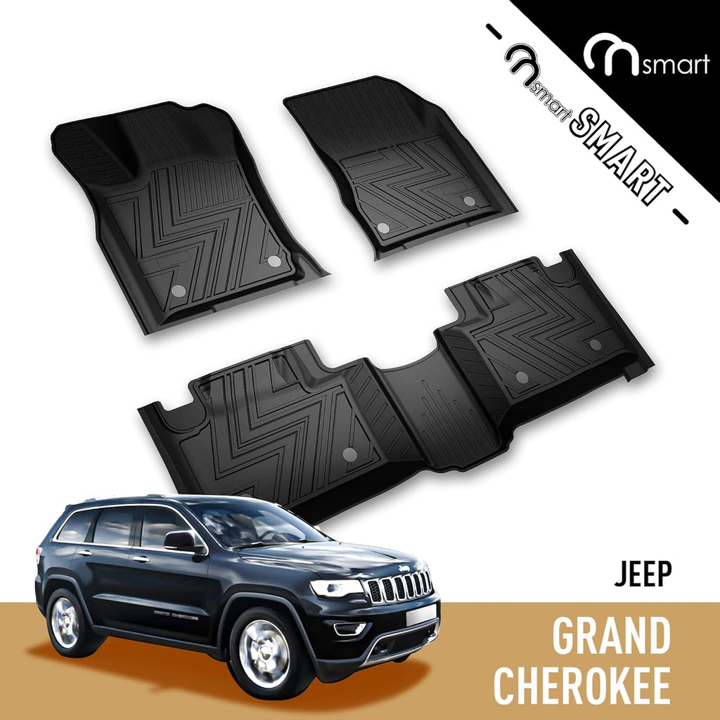 Black TPE All Weather Floor Liners for Jeep Grand Cherokee W569