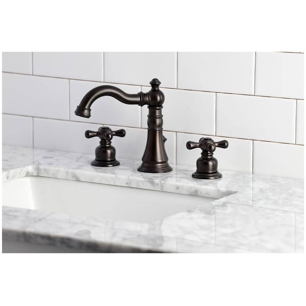 Oil Rubbed Bronze Widespread Bathroom Faucet Q156442