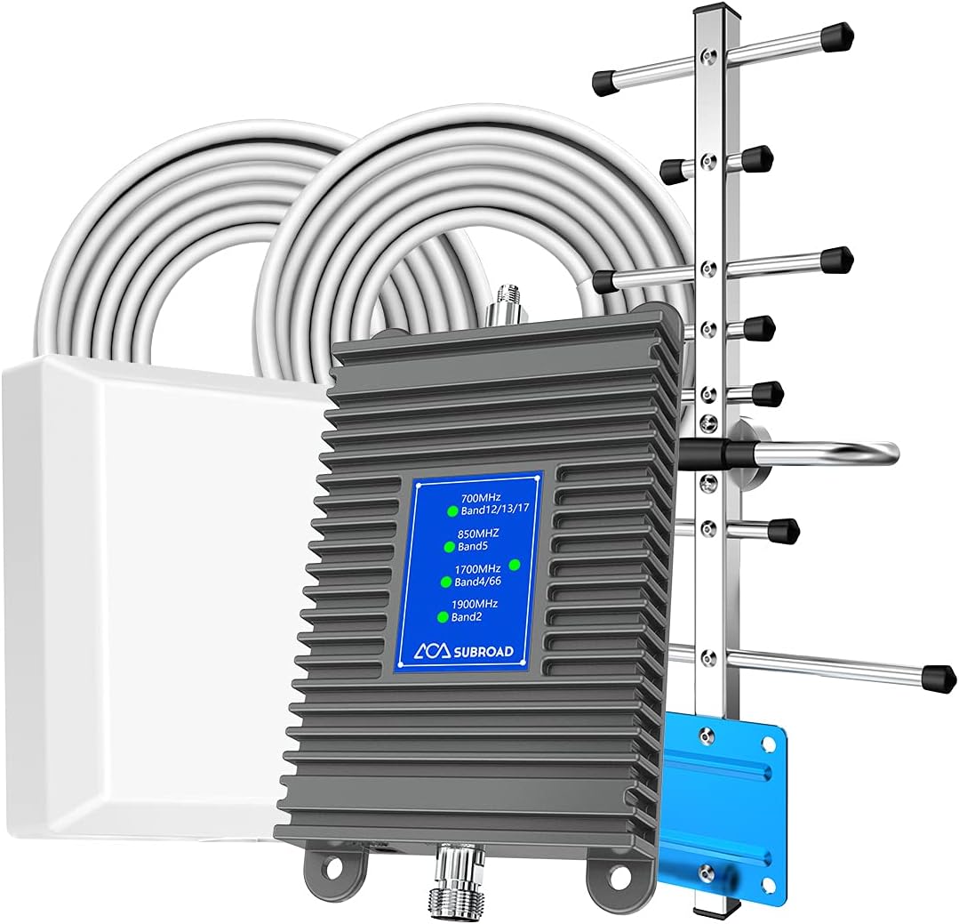 Cell Phone Signal Booster for Home, GSM 3G 4G LTE 5G, Up to 4,500 sq ft F8796