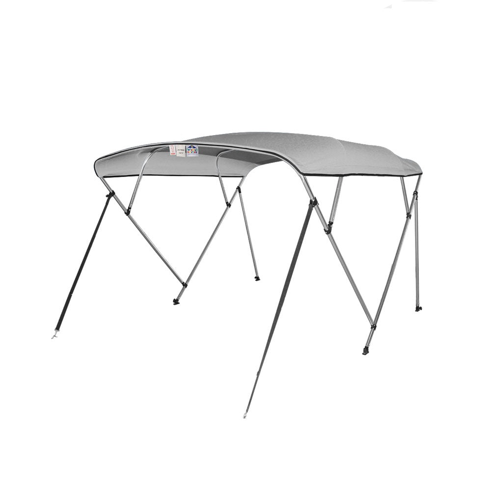 Gray 4 Bow Pontoon Bimini Top Boat Cover D96099