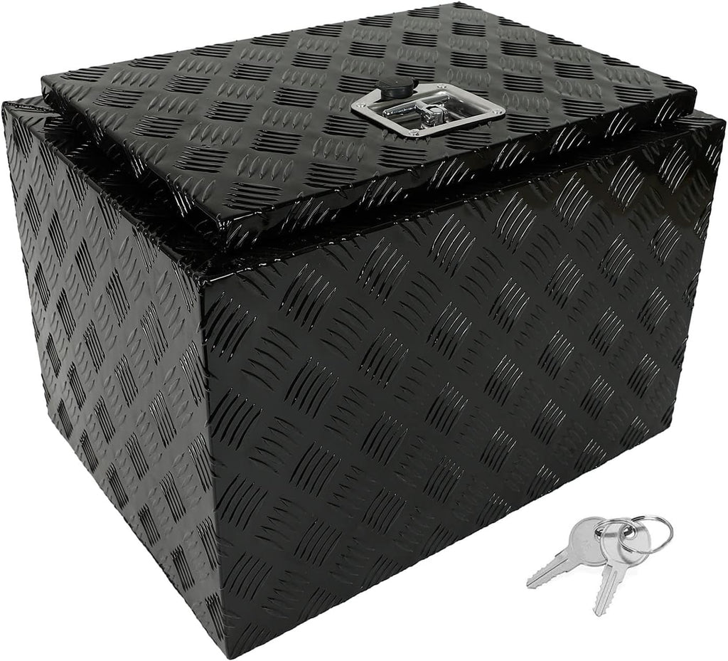 Black Aluminum 5 Bar Tread Tool Box I755