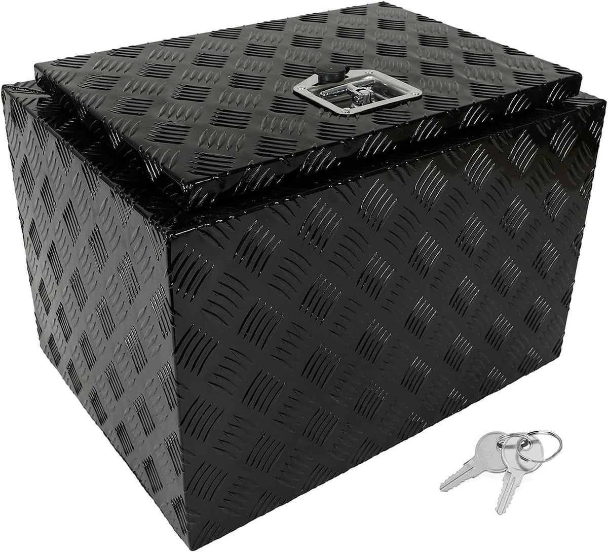 Black Aluminum 5 Bar Tread Tool Box I755