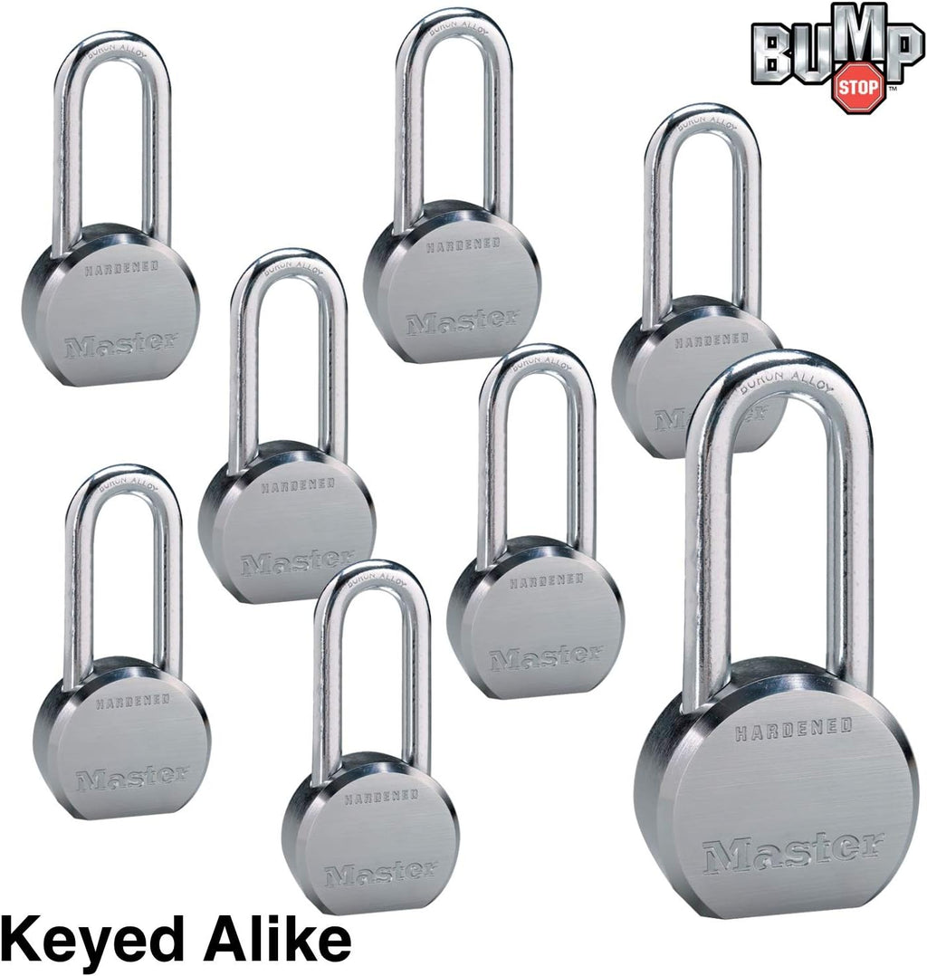 8 High Security Pro Series Keyed Alike Padlocks with BumpStop Technology P766