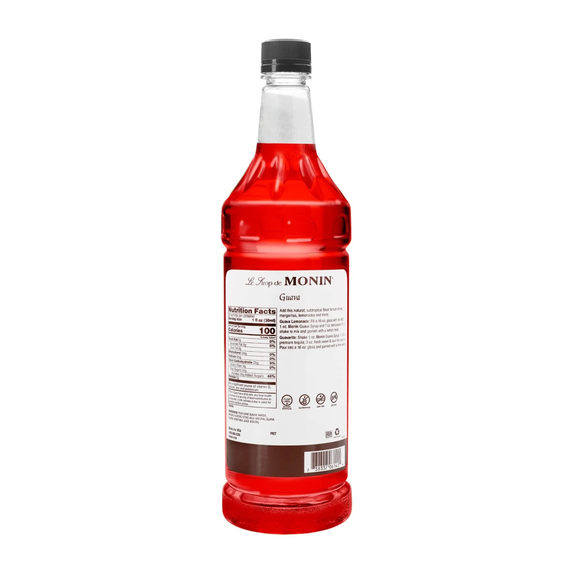 Guava Flavored Syrup, 33.8-Ounce Plastic Bottle R74563