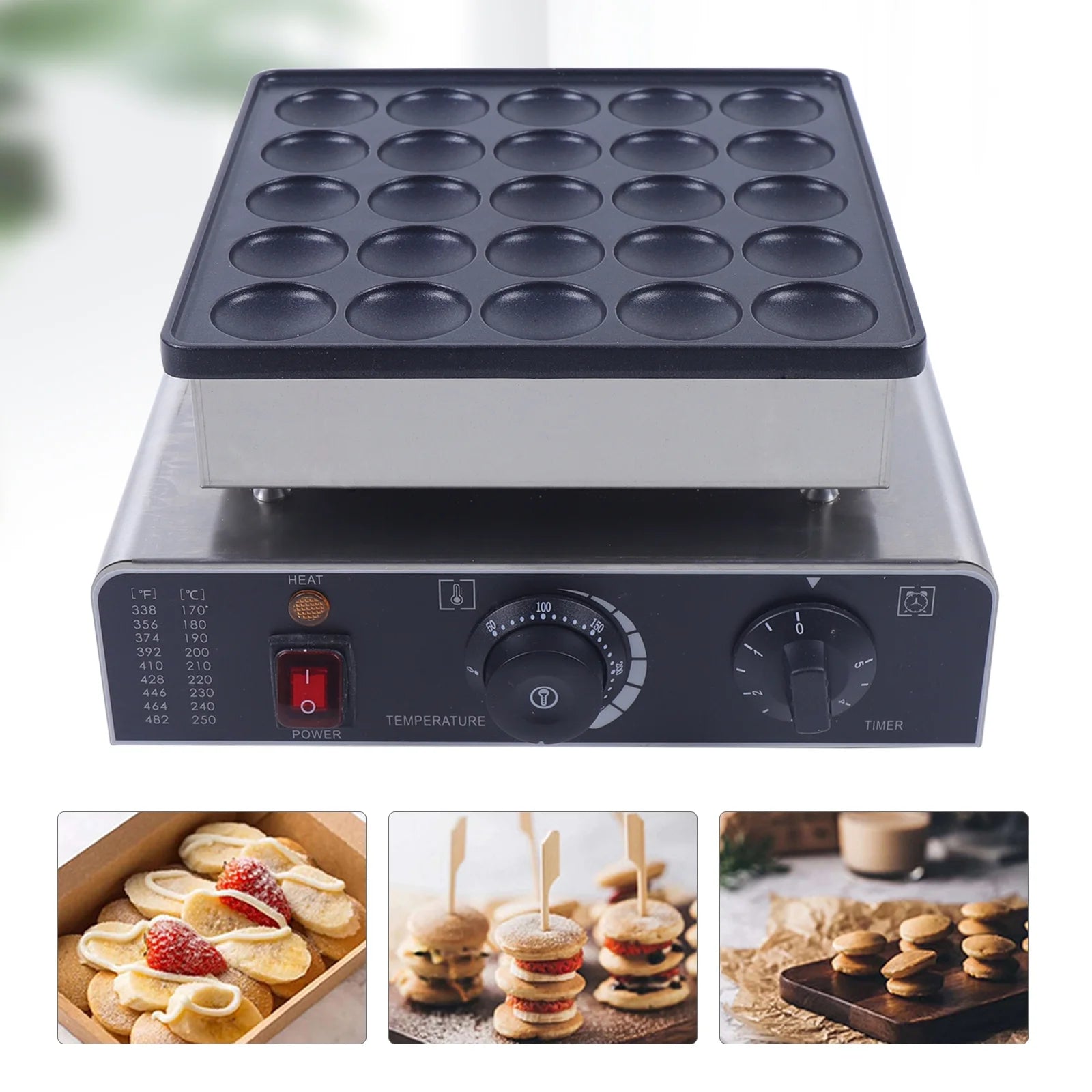 25pcs Nonstick Electric Muffin Maker J3629