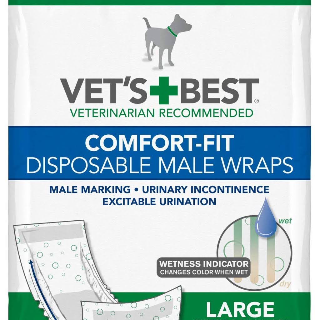 Male Wraps for Dogs, Disposable, Large, 12 Count P54350