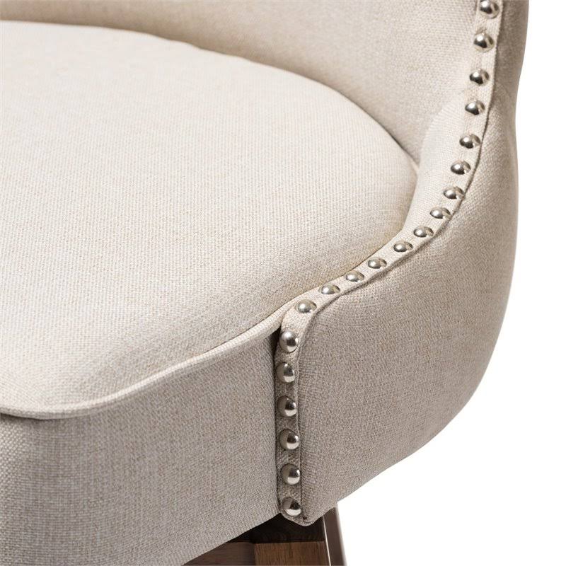 Swivel Barstool in Light Beige (Set of 2) A437722