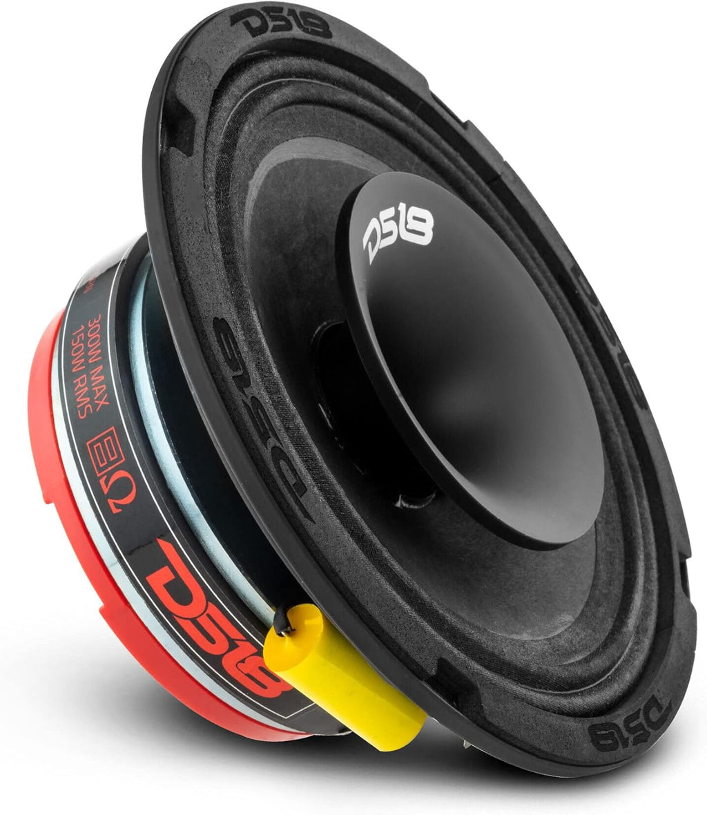 6.5" Shallow Hybrid Mid-Range Car Audio Loudspeaker 300W Max 150W RMS 8 Ohms Pack of 2 H758