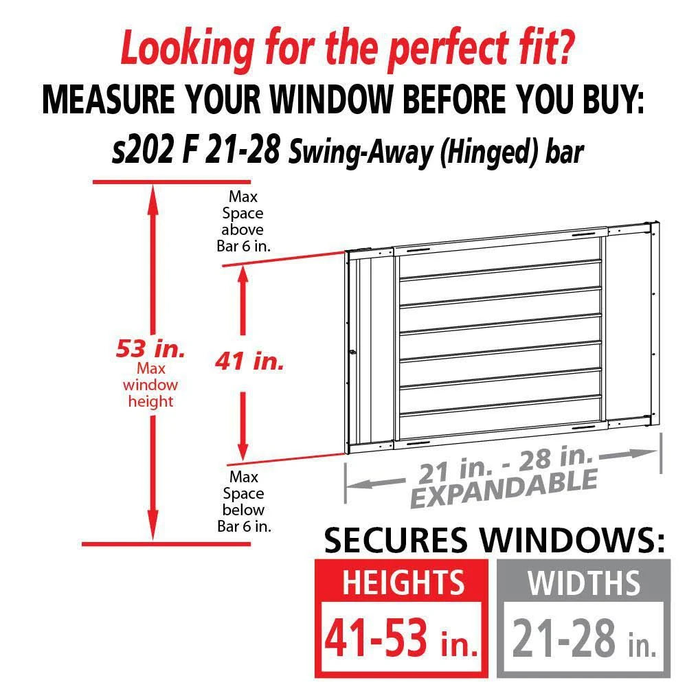 White 8-Bar Window Guard W436303
