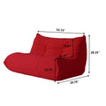Red Teddy Fabric Sofa Set S1183