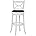 White Swivel Counter Height Barstool 24 Inch Seat Height Set of 1 B154172