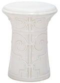White Garden Stool M388