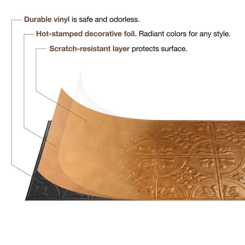 Bermuda Bronze 2ft x 4ft Glue Up Ceiling Tile (5 Pack) K905