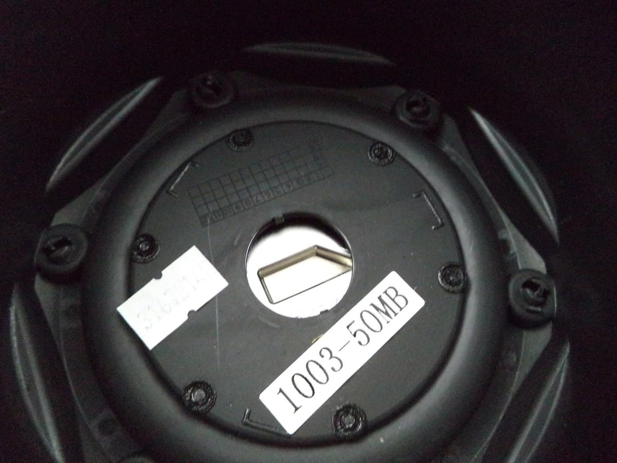 Matte Black Rivets Custom Wheel Center Caps Set of Two N34683